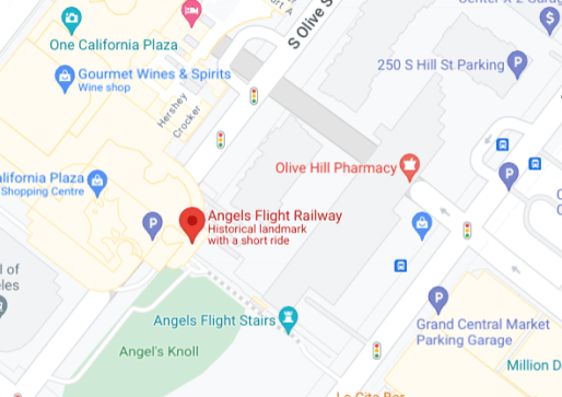 Map for Angels Flight