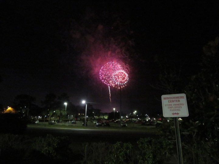 Parked at the Mobil Station over the car park of Disney University Campus