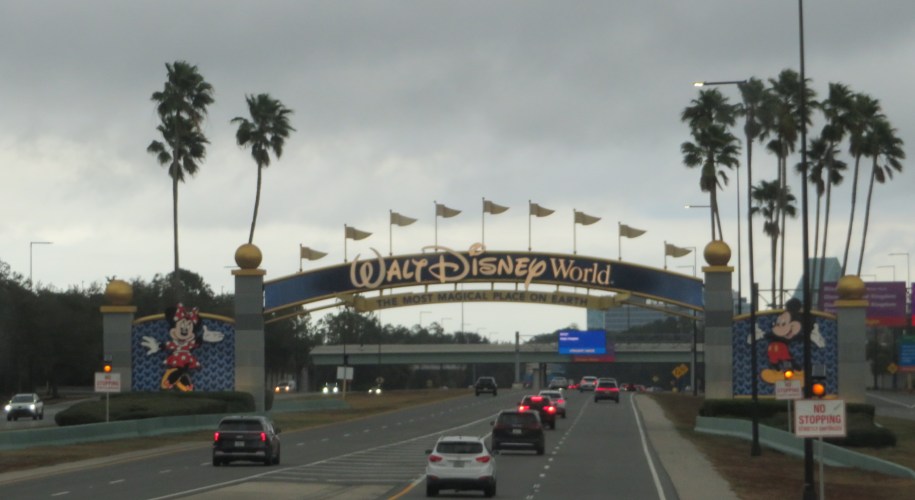 Entering Walt Disney World