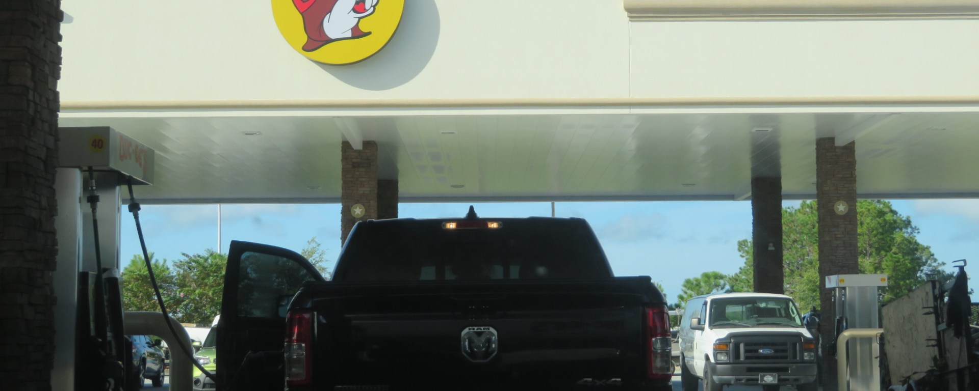 Over a 120 petrol pumps Buc'ees is service on a giant basis